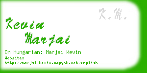 kevin marjai business card